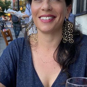 Beautiful romantic earrings Klimt design